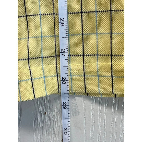 Masters Collections S Mens Yellow/Blue Strips 60's Two-PlyMercerized Polo Shirt - Picture 9 of 11
